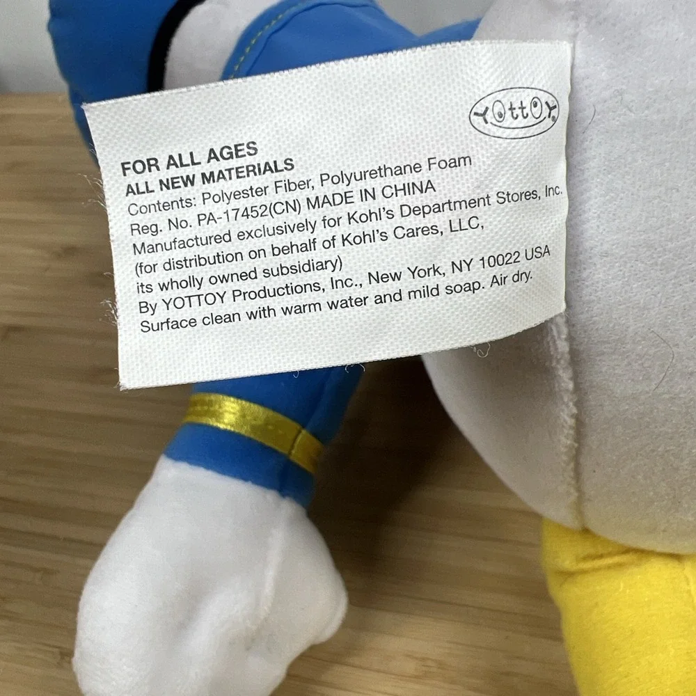 Disney Donald Duck Goofy Plush Lot Kohl's Cares YOTTOY Stuffed‎ Animals 16
